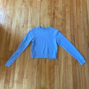 brandy melville cropped blue sweatshirt